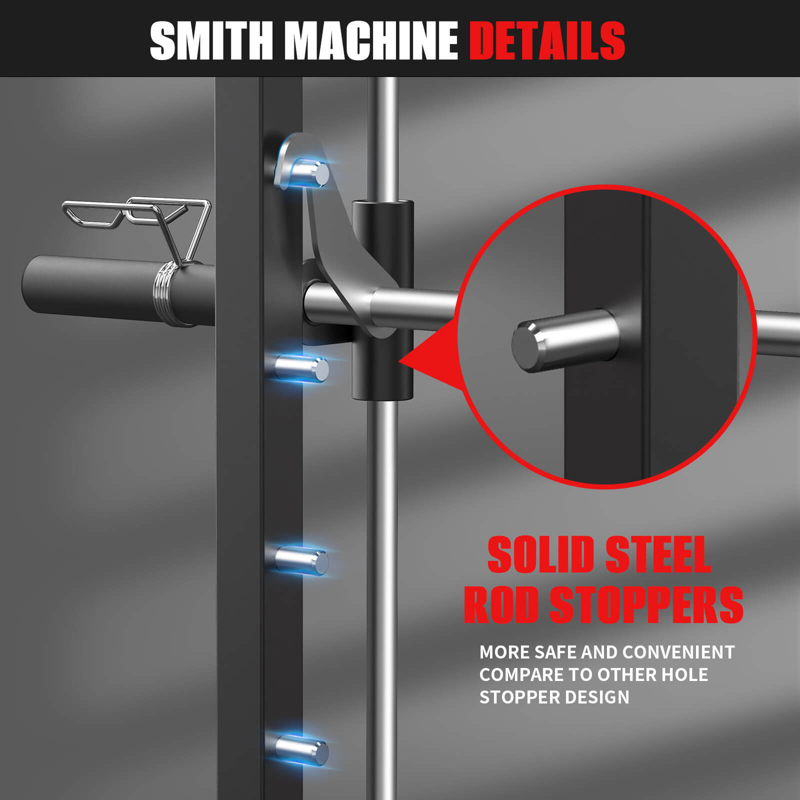 the safty catches of GW2000 smith machine